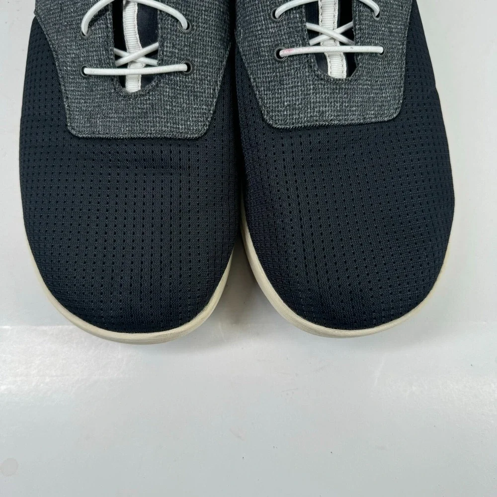 OluKai Nohea Moku Men's US 12 Dark Shadow Gray Mesh Slip-On Boat Shoe 10283-6C6C
